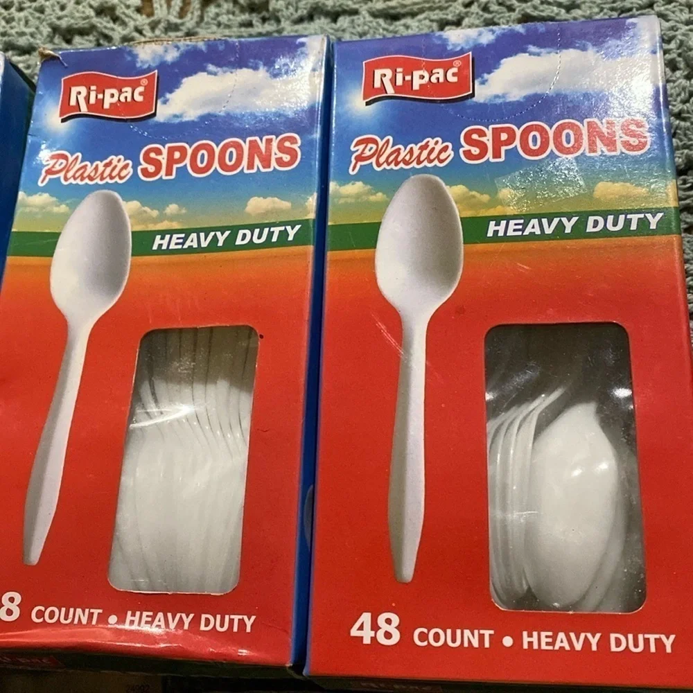 Disposable Spoons & Straws NWT Party Startup Picnic Summer Beach Reunion